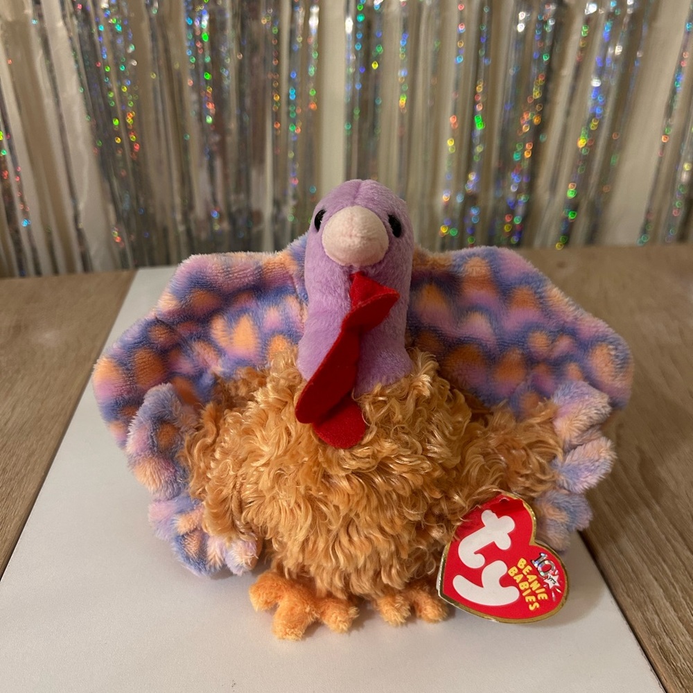 TY “Tommy” the Turkey #40024 — Near Mint — 4th Gen Hang Tag — Beanie Baby